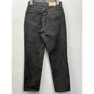 Riders By Lee Jeans Womens 6P Black Charcoal Wash Mid Rise Tapered Leg Denim‎